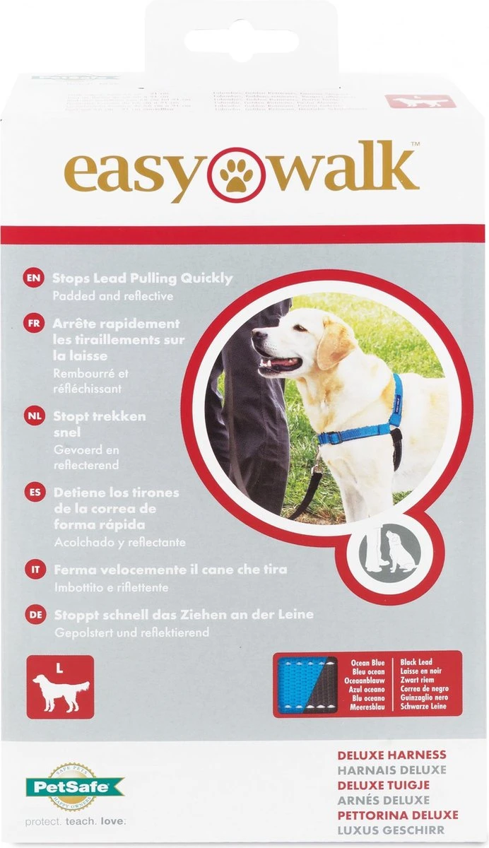 PetSafe Easy Walk® Deluxe Harness - Hondentuig - Blauw - L -1,8 M 4 PetSafe Easy Walk® Deluxe Harness - Hondentuig - Blauw - L -1,8 M - Image 2