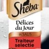 Sheba Delices Du Jour In Saus Katten Natvoer - Rund & Kip - 36 X 50 Gr -Huisdierbenodigdheden Korting 695x1200 2