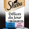 Sheba - Delices Du Jour - Katten Natvoer - In Gelei - Zalm & Tonijn - 36 X 50g -Huisdierbenodigdheden Korting 696x1200 7