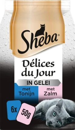 Sheba - Delices Du Jour - Katten Natvoer - In Gelei - Zalm & Tonijn - 36 X 50g