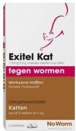 Exitel No Worm Ontwormingsmiddel - Kat 2 Tabl -Huisdierbenodigdheden Korting 700x1200 4