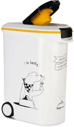 Curver Voercontainer Hond So Tasty - Hondenvoerbewaarbak - 54 L - 50 X 28 X 60,5 Cm -Huisdierbenodigdheden Korting 701x1200