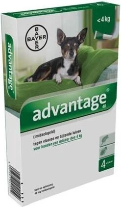 Bayer Anti Vlooienmiddel Advantage 400 25 - 40 Kg - 4 Pipetten -Huisdierbenodigdheden Korting 703x1200 1