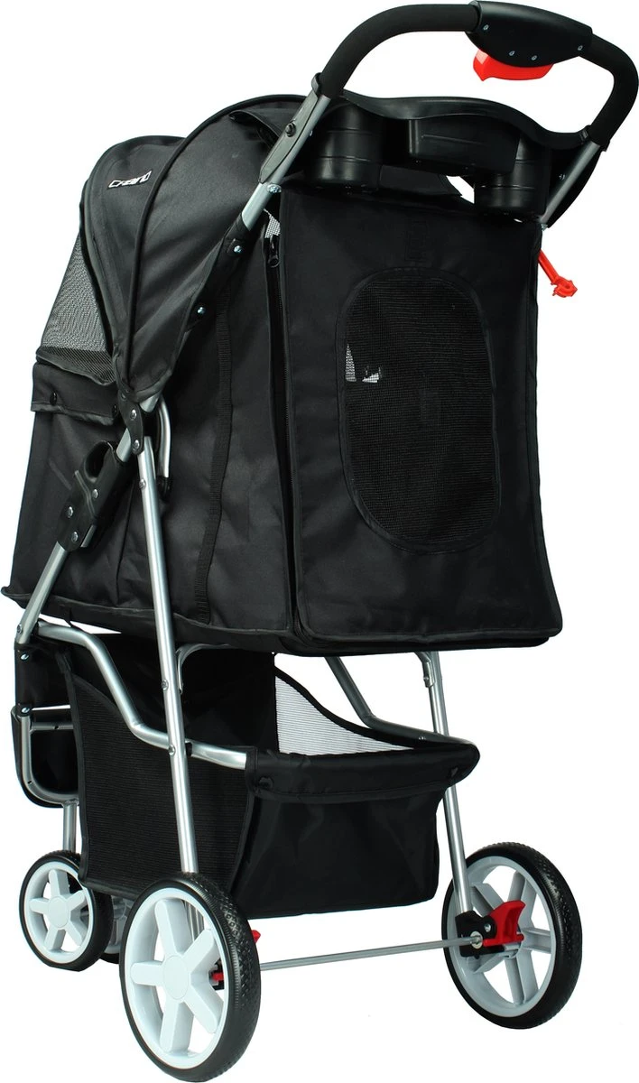 Cabino Inklapbare Hondenbuggy Lars - Zwart 5 Cabino Inklapbare Hondenbuggy Lars - Zwart - Image 3