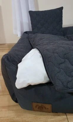 Merkloos XXL Hondenbed Van Kunstleer - Hondenkussen Hondensofa Kattenbed Hondenkorf - Waterdicht - ZWART -Huisdierbenodigdheden Korting 720x1200 6