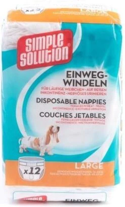 Simple Solution Wegwerp Honden Luier - SMALL 12 ST 38-48 CM -Huisdierbenodigdheden Korting 723x1200 1
