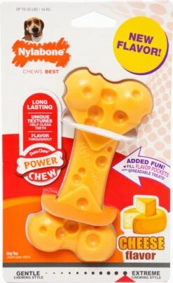 Nylabone Durable Cheese Bone - M -Huisdierbenodigdheden Korting 734x1200 5