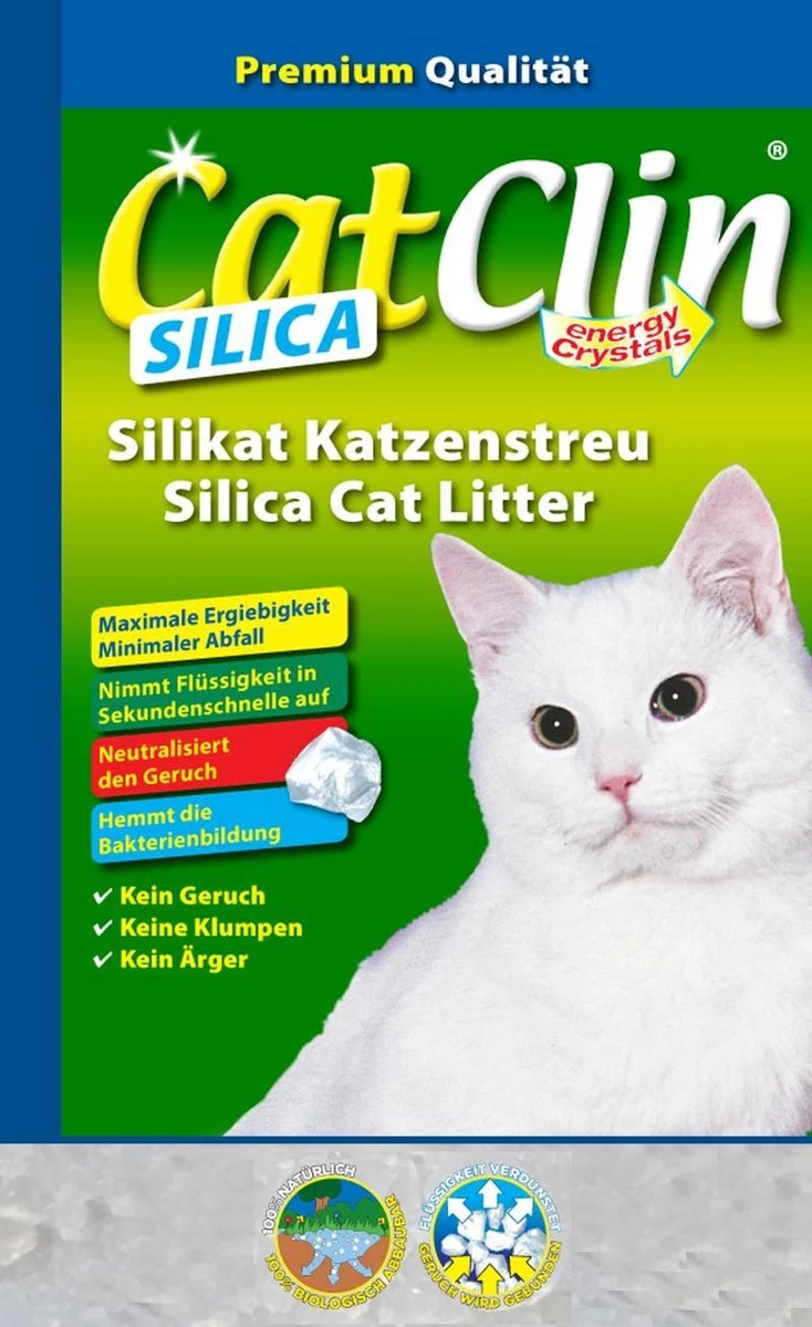 Merkloos CatClin Silica Kattenbakvulling Bundelvoordeel 8 X 8L 4 Merkloos CatClin Silica Kattenbakvulling Bundelvoordeel 8 X 8L - Image 2