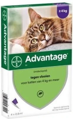 Bayer Advantage 40 Tegen Vlooien - <4kg - 4 X 0,4 Ml - Adult -Huisdierbenodigdheden Korting 735x1200 6