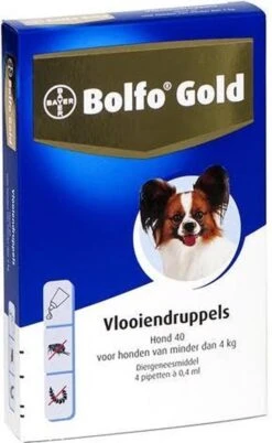 Bayer Bolfo Gold 100 Anti Vlooienmiddel Hond - 4 Tot 10 Kg - 2 Pipetten -Huisdierbenodigdheden Korting 737x1200 2