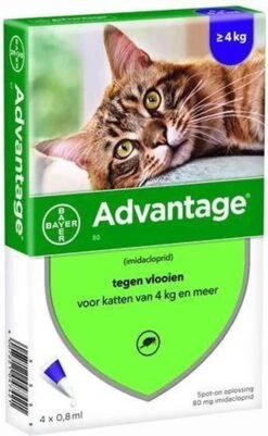 Bayer Advantage 40 Tegen Vlooien - <4kg - 4 X 0,4 Ml - Adult -Huisdierbenodigdheden Korting 739x1200
