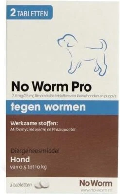 Emax Exil No Worm Pro - Puppy - 2 Tabletten -Huisdierbenodigdheden Korting 741x1200