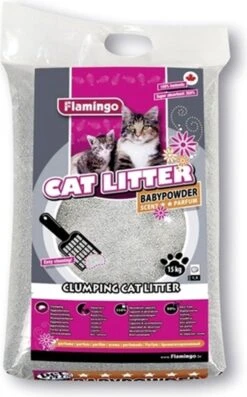 Flamingo - Kattenbakvulling Babypoeder 12 Kg -Huisdierbenodigdheden Korting 746x1200 3