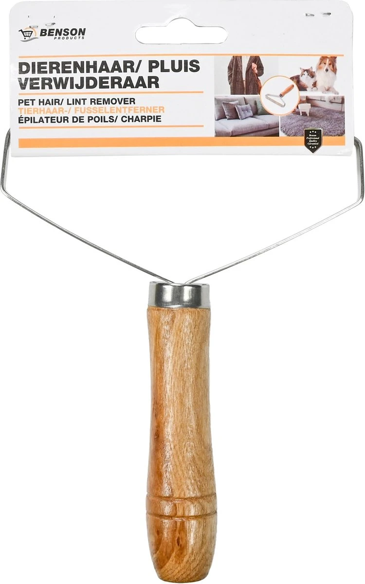 Benson Dierenhaarverwijderaar - Handmatig - Hout - 17.5 X 13.5 Cm 4 Benson Dierenhaarverwijderaar - Handmatig - Hout - 17.5 X 13.5 Cm - Image 2