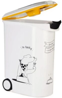 Curver Voercontainer Hond So Tasty - Hondenvoerbewaarbak - 54 L - 50 X 28 X 60,5 Cm -Huisdierbenodigdheden Korting 765x1200 1