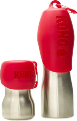 KONG H2O 740 Ml Rvs Waterfles Zwart -Huisdierbenodigdheden Korting 769x1200