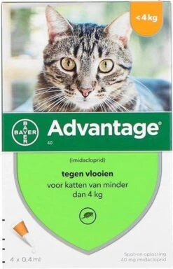 Bayer Advantage 40 Kat 4 Pip - Anti Vlooienmiddel - 2 X 0.4 Ml - 0 - 4 Kg 7 Bayer Advantage 40 Kat 4 Pip - Anti Vlooienmiddel - 2 X 0.4 Ml - 0 - 4 Kg -Huisdierbenodigdheden Korting 771x1200 4