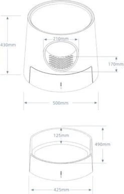 A Sunny Day Kattenbak Met Lade, Bedje En Krabplank - Inclusief Schepje - Design Kattenbak - Wit - Dichte Kattenbak - Kattenbak Gesloten -Huisdierbenodigdheden Korting 771x1200 5