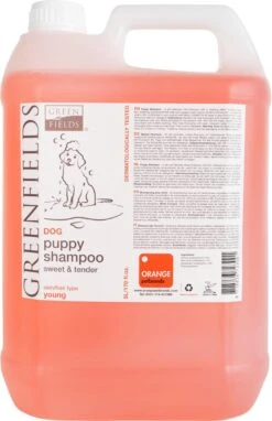 Greenfields - Milde Hondenshampoo Puppy - Zachte Shampoo Met Babypoeder Geur - Inhoud 270 Ml Of 5 Liter - 270 Ml -Huisdierbenodigdheden Korting 775x1200 1