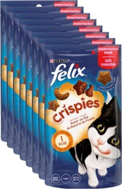 Felix Crispies - Kattensnacks Rund & Kip - 8 X 45g -Huisdierbenodigdheden Korting 775x1200 15