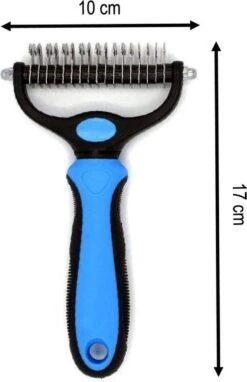 Merkloos 2 Zijdige Ondervacht Hondenkam - Hondenborstel Kortharig/Langharig - Kattenkam - Klittenkam Kat/Hond - Kattenborstel - 10 Cm. -Huisdierbenodigdheden Korting 775x1200