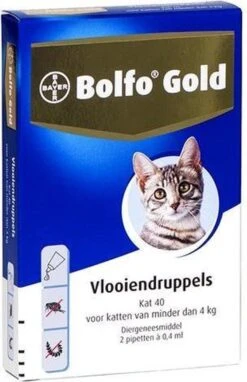 Bayer Bolfo Gold 40 Anti Vlooienmiddel - Kat - 0 Tot 4 Kg - 4 Pipetten -Huisdierbenodigdheden Korting 776x1200 5