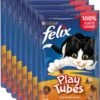 Felix PlayTubes - Kattensnacks - Kip & Lever - 8 X 50g -Huisdierbenodigdheden Korting 783x1200 5