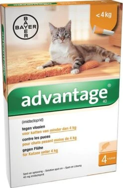 Bayer Advantage 40 Tegen Vlooien - <4kg - 4 X 0,4 Ml - Adult -Huisdierbenodigdheden Korting 786x1200 9