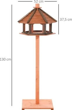 Voederhuisje Voor Vogels Staand - Voederhuis Voor Vogels - Vogelhuis - Vogelvoederhuisje - XL - 52 X 52 X 130 Cm -Huisdierbenodigdheden Korting 788x1200 5