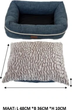 I-CiGO Homy Luxe - Hondenmand - In-kussen Dubbelzijdig Gebruik 70x60xH14cm/Blauw 17 I-CiGO Homy Luxe - Hondenmand - In-kussen Dubbelzijdig Gebruik 70x60xH14cm/Blauw -Huisdierbenodigdheden Korting 795x1200 3