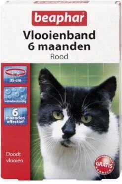 Beaphar Vlooienband Kat - Rood - 1 Stuk -Huisdierbenodigdheden Korting 797x1200 7
