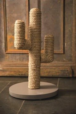 Designed By Lotte Houten Cactus - Krabpaal - Taupe - 35 X 35 X 60 Cm -Huisdierbenodigdheden Korting 798x1200 11