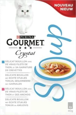 Gourmet Crystal Soup Pouch Multipack - Kattenvoer - Tonijn 4x40 G -Huisdierbenodigdheden Korting 798x1200 9