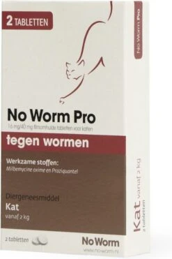 Exil No Worm Pro - Kat - 2 Tabletten -Huisdierbenodigdheden Korting 799x1200 8