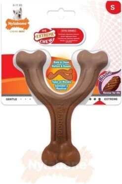 Nylabone Extreme Kauwbot Vorkbeen - Voor De Krachtigste Kauwers - Bizon Of Kipsmaak - S/M/L - Smaak: Bizon, Maat: Large -Huisdierbenodigdheden Korting 800x1200 50