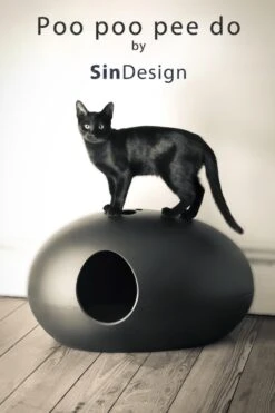 SinDesign Poopoopeedo Kattenbak - Zwart -Huisdierbenodigdheden Korting 800x1200 72