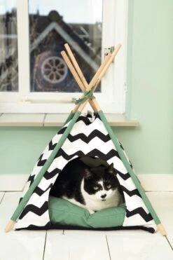 Beeztees Kioni Tipi Tent - Kattenhuis - Zwart/Wit - 50x50x70 Cm 14 Beeztees Kioni Tipi Tent - Kattenhuis - Zwart/Wit - 50x50x70 Cm -Huisdierbenodigdheden Korting 800x1200 82
