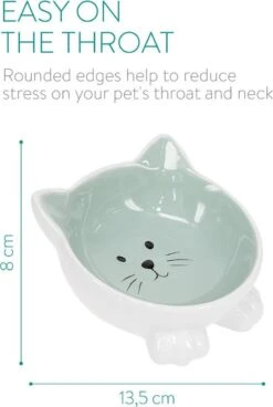 Navaris Voerbakjes Voor Katten - Set Van 2 Voer- En Waterbakken - Etensbak Van Keramiek - Met Antislip Voetjes - Kattenvorm - Roze/Groen 15 Navaris Voerbakjes Voor Katten - Set Van 2 Voer- En Waterbakken - Etensbak Van Keramiek - Met Antislip Voetjes - Kattenvorm - Roze/Groen -Huisdierbenodigdheden Korting 806x1200 4