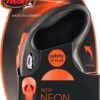 Flexi New Neon Tape - Hondenriem - Zwart/Oranje - M - 5 M - (<25 Kg) -Huisdierbenodigdheden Korting 807x1200 1