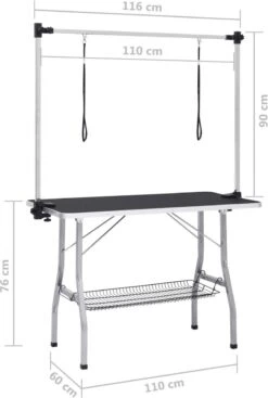VIDAXL Hondentrimtafel Verstelbaar Met 2 Lussen En Opbergschap 27 VIDAXL Hondentrimtafel Verstelbaar Met 2 Lussen En Opbergschap -Huisdierbenodigdheden Korting 808x1200 2