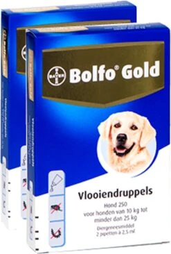 Bayer Bolfo Gold 250 Anti Vlooienmiddel - Hond - 10 Tot 25 Kg - 2 Pipetten -Huisdierbenodigdheden Korting 809x1200 4