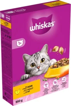 Whiskas 1+ Kattenbrokken - Kip - Doos 5 X 950 G -Huisdierbenodigdheden Korting 809x1200 6