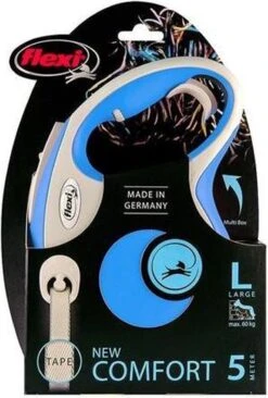 Flexi Rollijn New Comfort Tape L 8 M - Hondenriem - Blauw&Lichtgrijs -Huisdierbenodigdheden Korting 810x1200 1