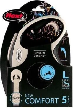 Flexi Rollijn New Comfort Tape L 8 M - Hondenriem - Zwart&Lichtgrijs -Huisdierbenodigdheden Korting 810x1200 2