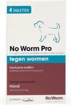 Emax Exil No Worm Pro - Kleine Hond - 4 Tabletten -Huisdierbenodigdheden Korting 812x1200