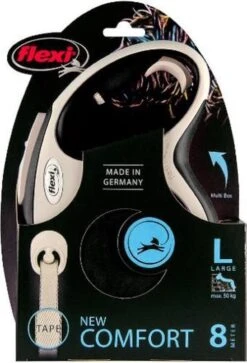 Flexi New Comfort Hondenriem - Grijs - L - 8 M -Huisdierbenodigdheden Korting 816x1200