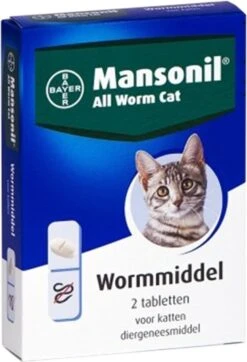 Mansonil All Worm Cat Ontworming - Kat - 2 Tabletten -Huisdierbenodigdheden Korting 818x1200 6