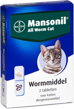 Mansonil All Worm Cat Ontworming - Kat - 2 Tabletten -Huisdierbenodigdheden Korting 818x1200 7