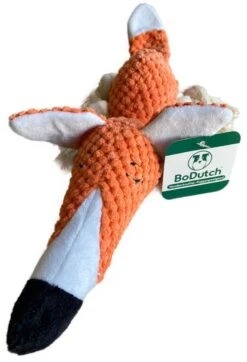 BoDutch Honden Knuffel - Vos - Puppyknuffel - Knisperoortjes - Met Piep - Oranje - 36 Cm - Hondenspeelgoed -Huisdierbenodigdheden Korting 819x1200 3