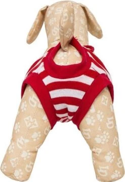 Merkloos Loopsheidbroekje - Rood Gestreept - Maat M-Animal King -Huisdierbenodigdheden Korting 826x1200